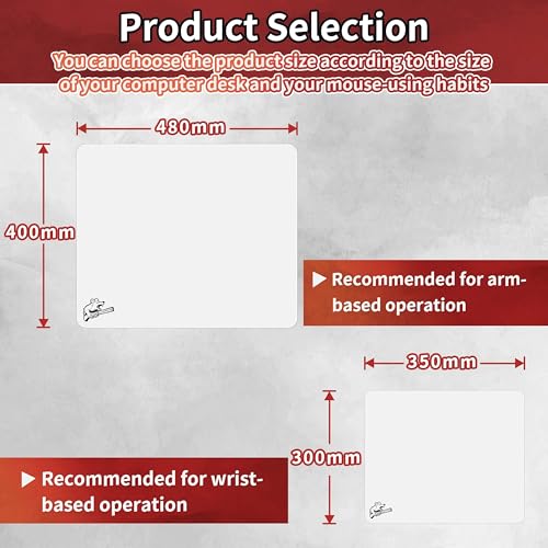Image of 2.0 Ultra-Thin Tempered Glass Gaming Mouse Pad, Designed for FPS, Full-Coverage Anti-Slip Base,Etched Surface,1.6mm Thin Glass Layer,Redefine Your Shooting ExperienceWhite,300mm*350mm
