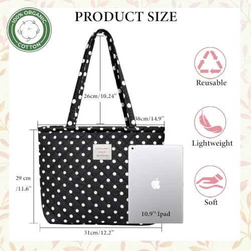 Image of Sunwel Fashion Top Zipper Floral Quilted Bag Small Tote Bag for Women