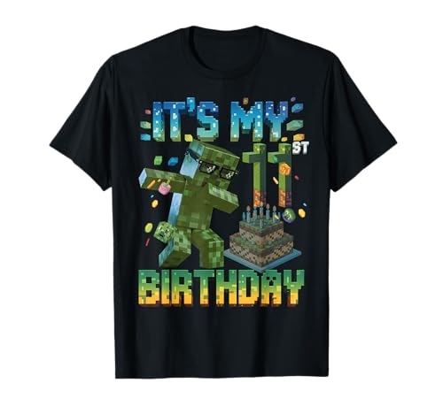 It's My 11st Birthday Gamer Pixel Number Birthday Boy Girl T-Shirt