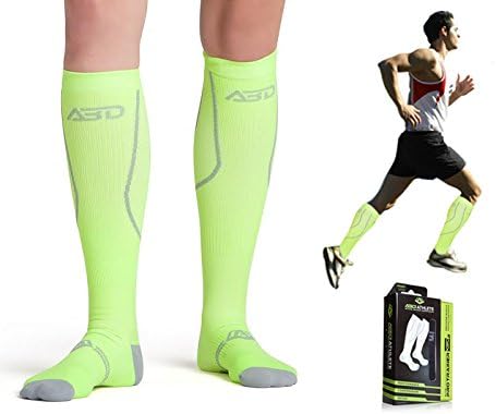 ABD ATHLETE Premium Tight Fit Unisex Compression Running Socks 20-25 mmHg for Athletes, Sports, Cross Fit, Recovery Also Enhances Circulation and Stamina