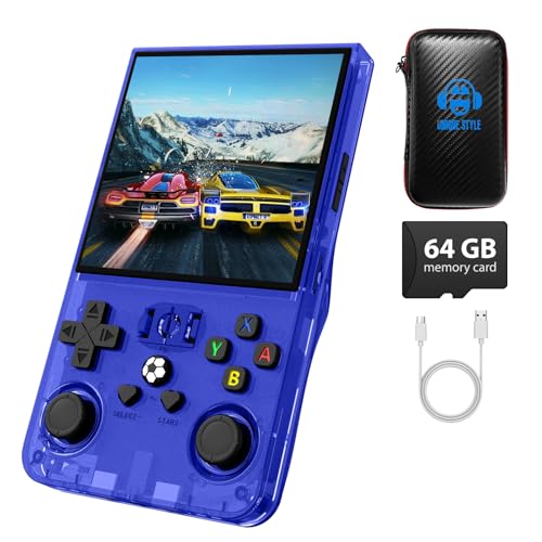 Image of R36MAX Video Game Consoles 128GB Card, Blue