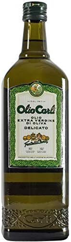 Olio Carli Extra Virgin Olive Oil 17 fl oz – Delicate Italian Extra Virgin Olive Oil 0.5 Liters – Low Acidity & High Oleic EVOO