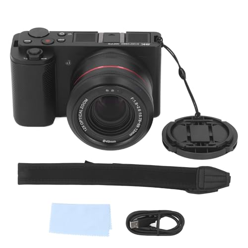Fabater Digital Camera for Photography, DSLR Camera 5K 64MP 30FPS HDR with 3.2 Inch 180° Flip Screen, 12X Optical Zoom, CMOS Sensor, Autofocus Vlogging Camera-picture-20