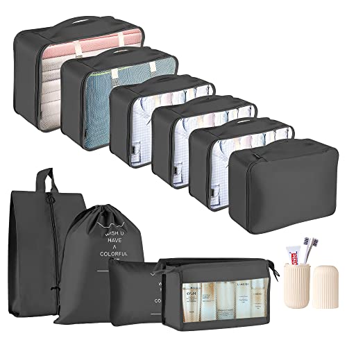 14-tlg. Koffer Organizer Set - Packwürfel & Reise-Organizer Für Perfekte Ordnung