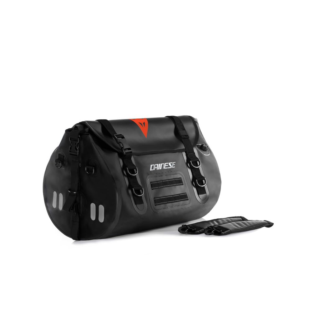 Dainese - Explorer WP Duffel Bag 45L, Bolsa de Viaje para Moto, Material Impermeable, PVC, para Hombres y Mujeres, Negro, N