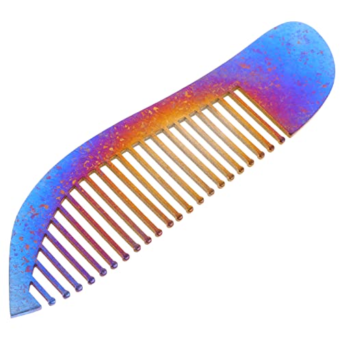 FRCOLOR チタンコーム クシ comb プロのくし メンズヘアコーム 理容理髪櫛 男性用ヘアコーム 家庭用理髪櫛 サロン理髪コーム 広い櫛 細い櫛 ヘアカット用スタイリングコーム チタン合金