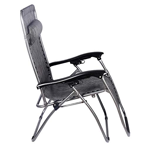 Transat jardin pliable et inclinable fauteuil relax portatif lightweight