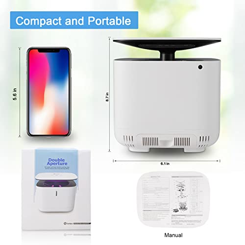 Lanju Mosquito Catcher,Non-Zapper Gnat Trap For Insect Gnat Fly Bug Moth Fruit Flies With Strong Suction, Quiet Odorless Indoor Bug Trap,Air Drying Home Flycatcher #TOP5