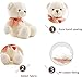 Adorlynetty 15”Teddy Bear with Heart Cute White Teddy Bear Stuffed Animals for Valentines Day Soft Stuffed Bear Plush Bear Plushie Toys Gifts for Girlfriend Boyfriend Kid