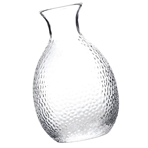 BESTonZON Handmade Japanese Sake Pot Decanter Warmer Mug Sake Set Glass Bottle Home Decor