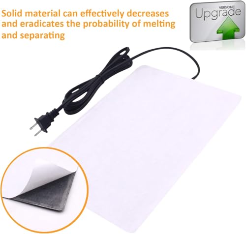 Image of Aiicioo Under Tank Heater Thermostat - Reptile Heating Pad with Temperature Control Reptile Heat Mat for Combo Set for Hermit Crab Lizard Terrarium 24W