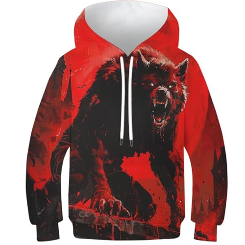 Hoodie loup de qualité supérieure veste douce à manches longues pour enfant