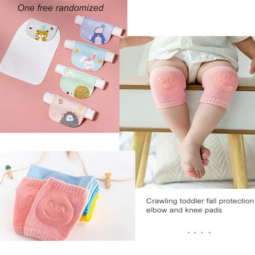 Image of Baby Head Protector Backpack, Toddler Baby Head Protection Backpack with Baby Knee Pads Alarm Function for Walking & Crawling, Soft, Breathable and Wearing Safety Baby Head Protector - Grey Elephant