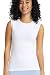 Esteez Womens Sleeveless Fitted Base Layering T-shirt White MEDIUM