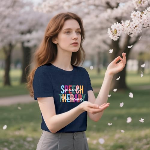 Speech Therapy Shirt for Women Speech Language Pathologist Shirts Therapist Tee Tops4