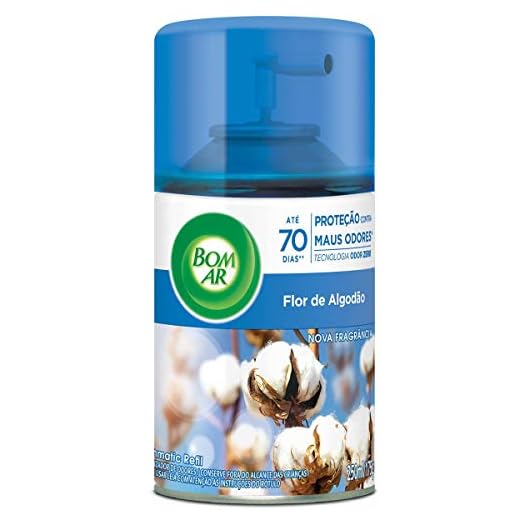 Aromatizador Bom Ar Spray Automático Freshmatic Flor de Algodão Refil 250ml