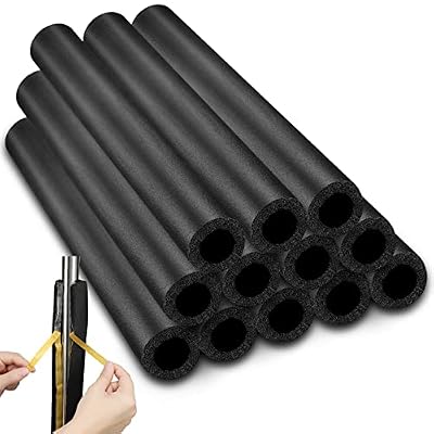 12 Pack Pipe Insulation Foam Tube Pre Slit Self Adhesive Foam Pipe Covers Polyethylene for Outdoor Indoor Water Pipe Pipeline (2.13 Inch)