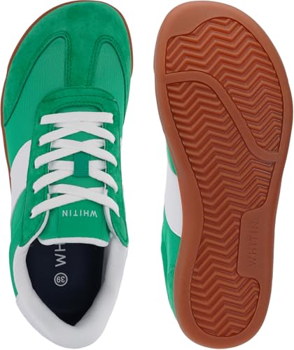 Image of WHITIN Women's Wide Toe Box Barefoot Shoes Minimalist Sneakers W601 | Breathable Mesh Comfort, Natural Walking Feel, Cool All-Day Wear, Daily Walking, Shopping, Travel,Weekend Getaways