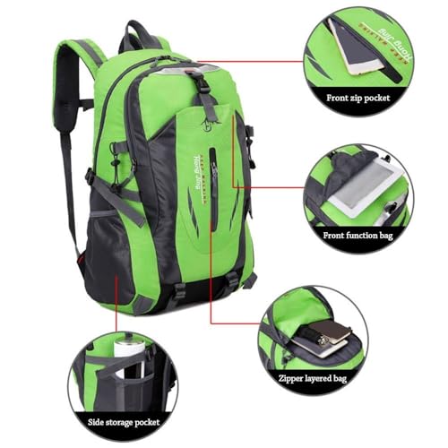 Mochila Deportiva Ligera para Senderismo 40L Verde miniatura 2