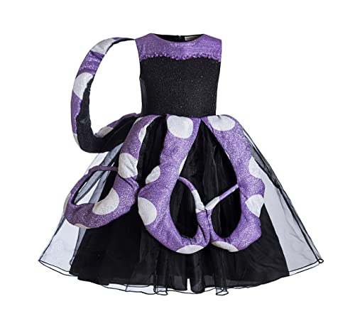 Sea Witch Ursula Costume Dress The Little Mermaid Ursula Costume Purple Ocotpus Dress