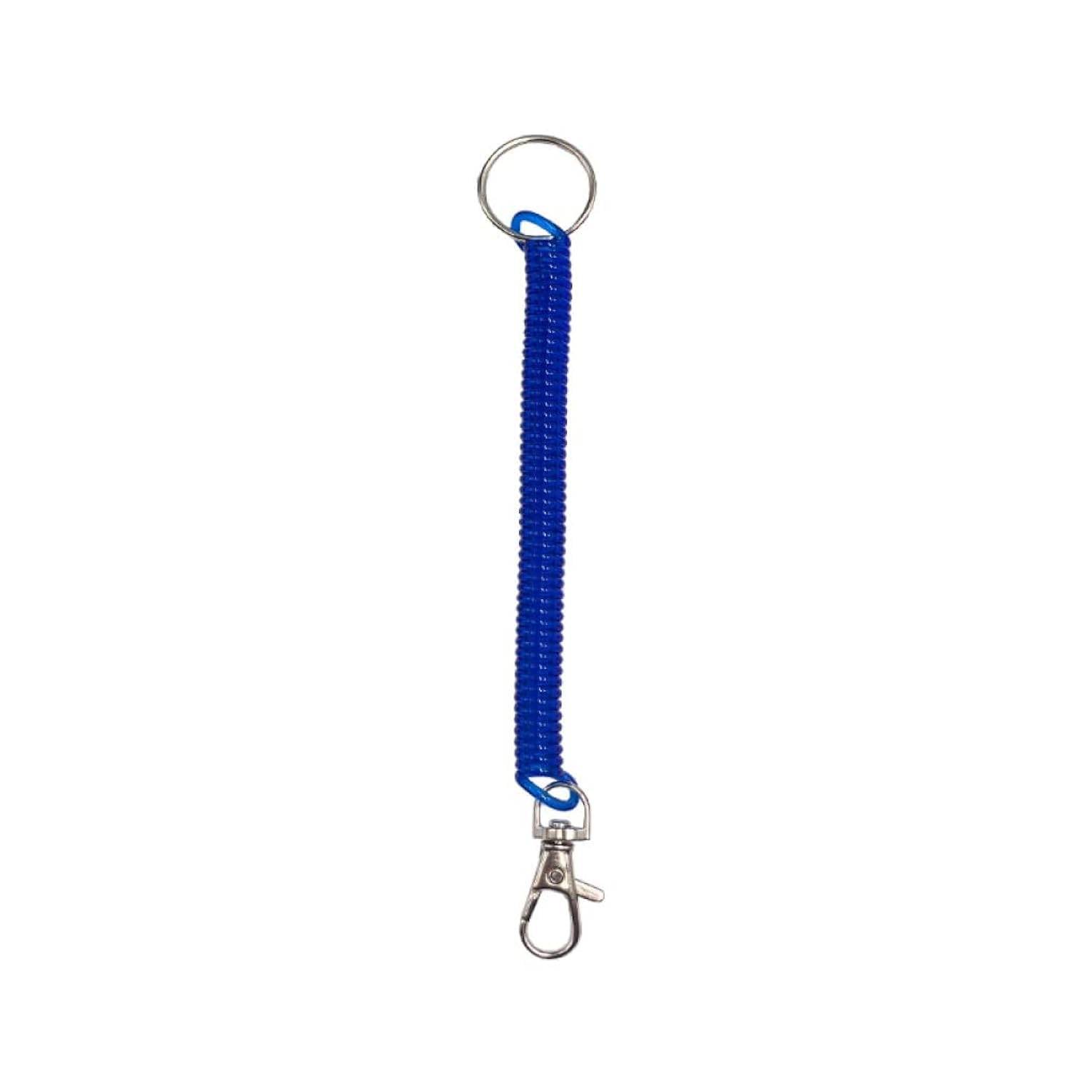 Supertool Dark Blue Spiral Key Rings Stretchy Keychain Elastic Key Rings (1 Pcs)