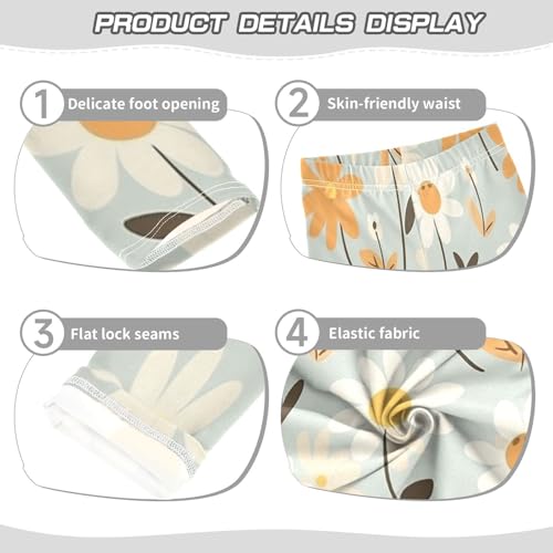 Toddler Girls Leggings Printed Yoga Pants Leggings Daisy Two for Kids3