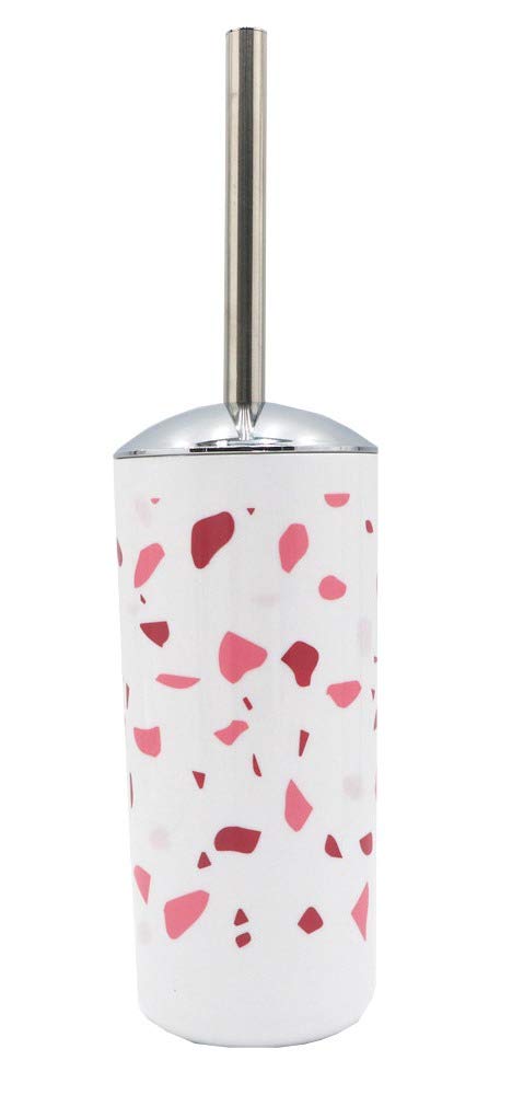 Set Accessori Bagno 6 Pezzi Bianco - Motivo Terrazzo Per Arredamento - Foto 13