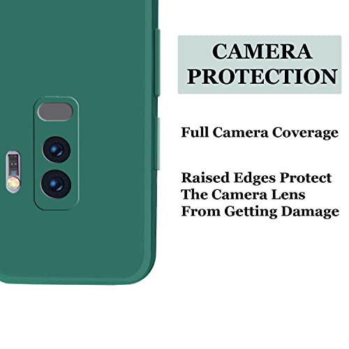 Image of A rtistque Liquid TPU Silicone Matte Shockproof Flexible with Camera Protection Soft Back Cover Case for Samsung S9 Plus - Dark Green