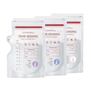 Oceenew Muttermilchbeutel 250ml Temperaturfühlend 50 Stück