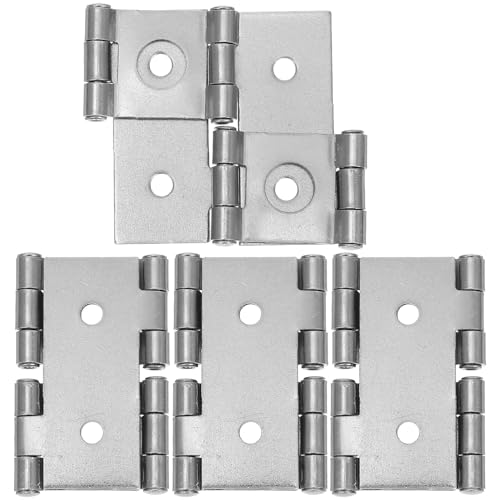 STOBAZA 4 piezas Bisagras de Doble Eje para Puertas Batientes Bisagra de Hierro Resistente para Puertas de Saloon Cierre Automático y Muebles de Fácil Instalación