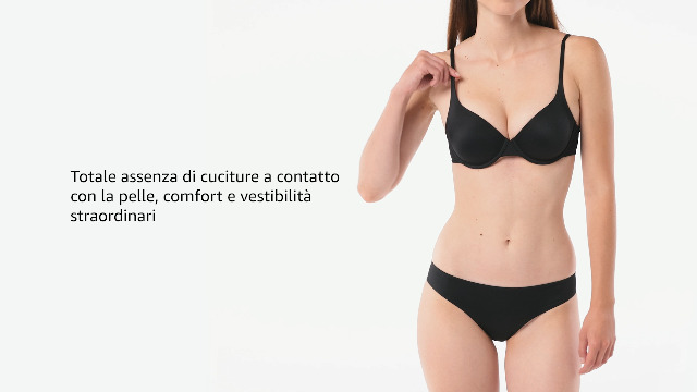 LOVABLE Absolute Lift Reggiseno Con Ferretto: Imbottito, Sostegno Avvolgente, Nero (3-B)