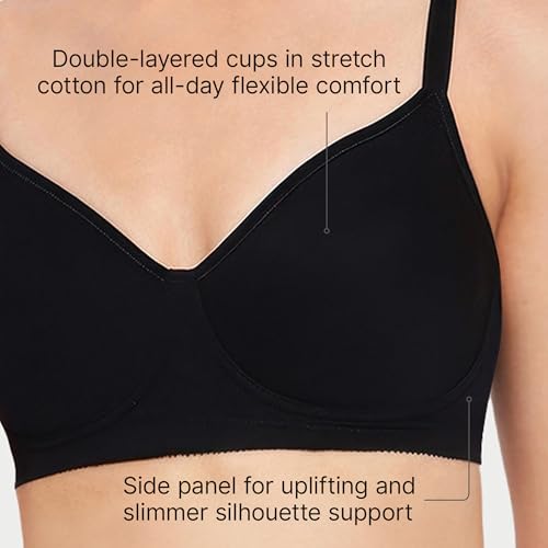 Image of Enamor Innovations Fabcool Encircled Side Support Shaper, Non Padded, Wirefree, High Coverage, Women's Cotton Everyday Bra - A042 (Available in Plus Sizes)