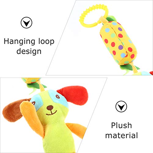 TOYANDONA 4 peças de brinquedos de pelúcia para bebês, carrinho de bebê, chocalho pendurado, pintinh