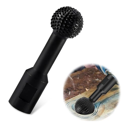 Riisoyu Fresa de bolas para tallado de madera, 25 mm, cincel de bola, cortador de madera, cincel de bolas, cabezales de lijado para amoladora angular de 115/125 mm para amoladora angular, herramientas