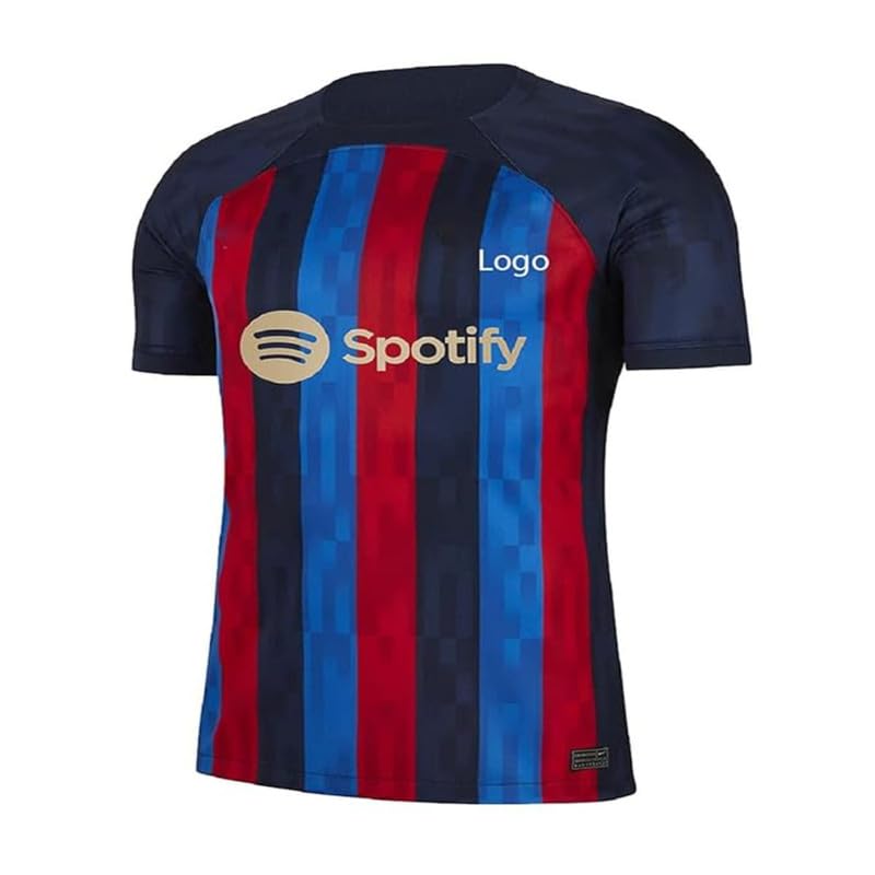 GenericSports Soccer Boys Football Jersey Barcel Messi 10 Home Away Jersey T-Shirt(Kid's, Boy'&Men)