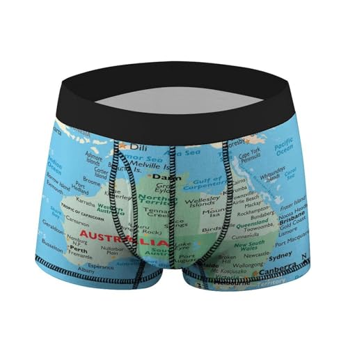 Maps of Mongolia Men's Underwear Breathable Boxer Briefs Pajama Sleep2