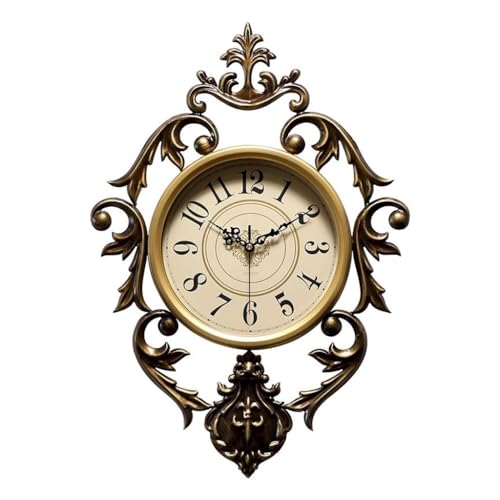 Horloge murale rétro pour salon silencieux et décoration de maison chic