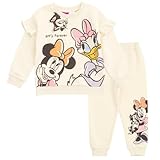 Disney Daisy Duck Figaro Minnie Mouse Toddler Girls Fleece Drop Shoulder Sweatshirt & Jogger Pants Outfit 3T