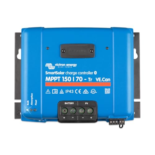 Victron Energy SmartSolar MPPT Tr VE. Can 150V 70 amp 12/24/36/48-Volt Contrôleur de Charge Solaire (Bluetooth)