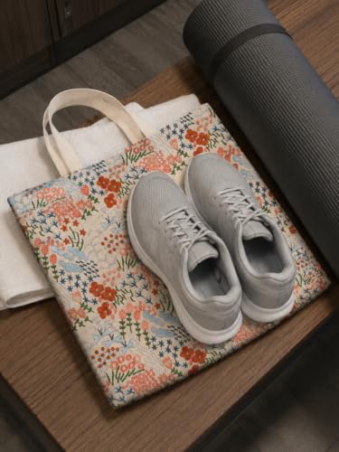 Bolso Tote Bordado para Mujer de Lona con Forro 15x14" miniatura 3