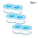 Othmro 6Pcs PTFE Pipe Sealant Tape 18mmX20mX0.1mm Plumbing Tape Pipe Tape Industrial Thread Sealants Teflon Tape Plumbers Tape Seal Tape for Plumber Pipe Thread Seal White Blue