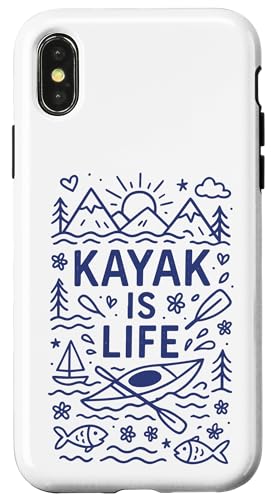 Kayak Canoes-Boat Kayaking, JbN tBbVO JbN V[JbN ނ JbN X}zP[X iPhone X/XS p