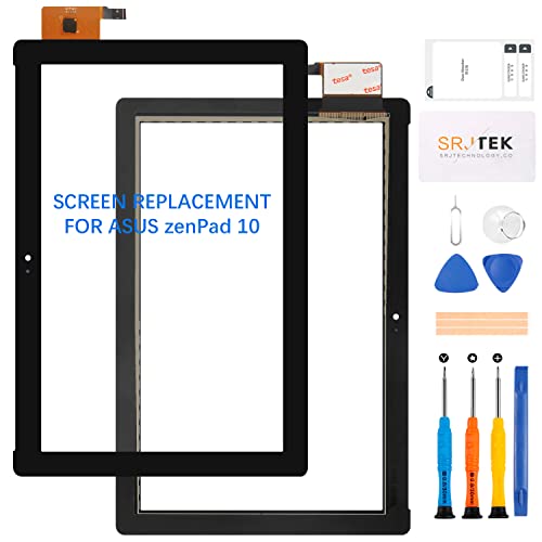 srjtek - Pantalla táctil para ASUS ZenPad 10 Z300M P00C Negro no lcd