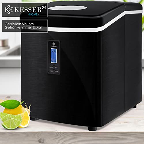 KESSER® Eiswürfelbereiter | Eiswürfelmaschine Edelstahl | 150W Ice Maker | 15 kg 24 h | 3 Würfelgrößen | Zubereitung in… – Bild 4
