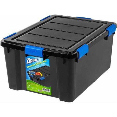 Ziploc Black WeatherShield Storage Box, Large (3)