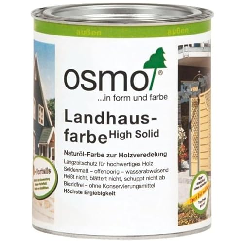 Osmo Landhausfarbe - hochdeckende Holzfarbe 2404 Tannengrün 0,75 L