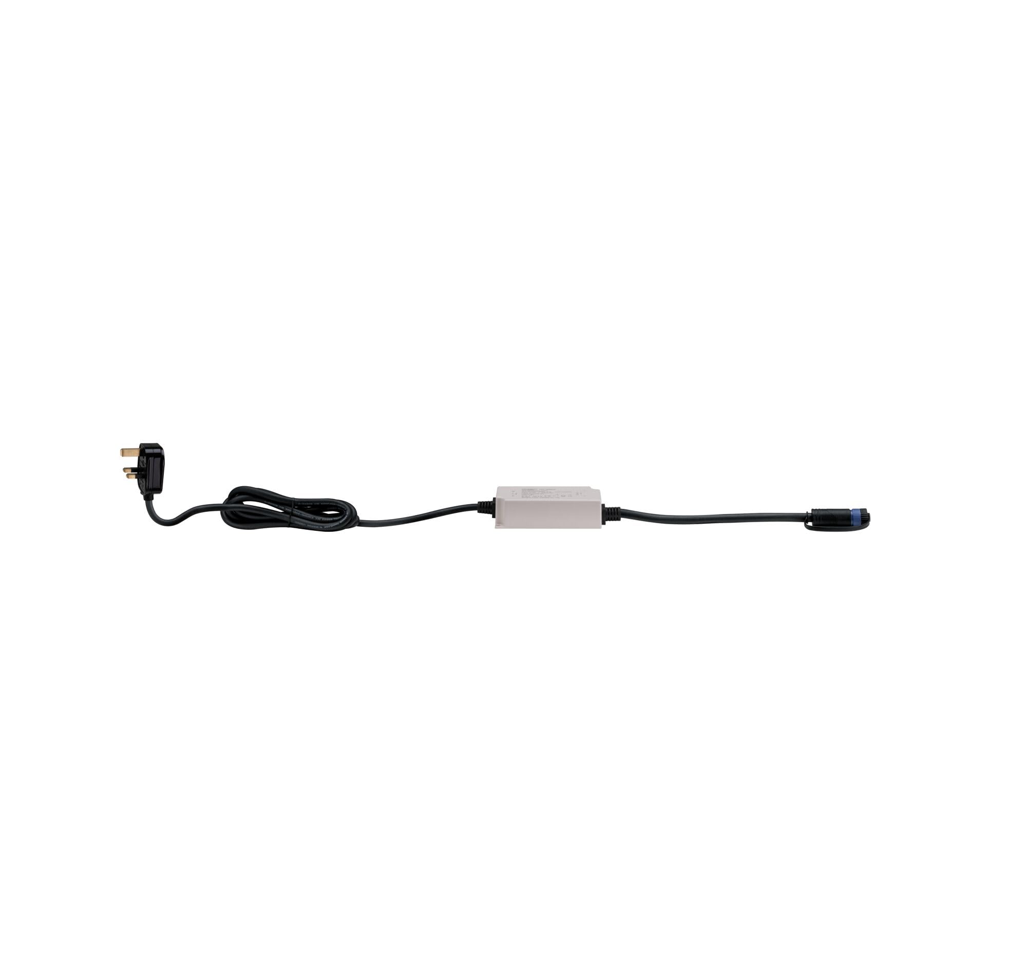 Paulmann 94272 Outdoor Plug & Shine Power Supply IP44/IP67 30W 230/24V DC Transformer incl. Commonwealth-Plug Typ G Outdoor Lighting