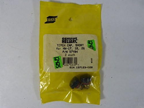 Heliarc 57Y04 Short Welding Torch Cap Bag of 2