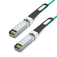10Gtek 10GbE SFP+ AOC Kabel 3-Meter, 10GBASE Active Optical OM3 MMF Cable für Cisco, Ubiquiti UniFi, Supermicro, Mikrotik, Netgear, TP-Link, D-Link, Zyxel, QNAP NAS, Open Switch – Ansicht 3