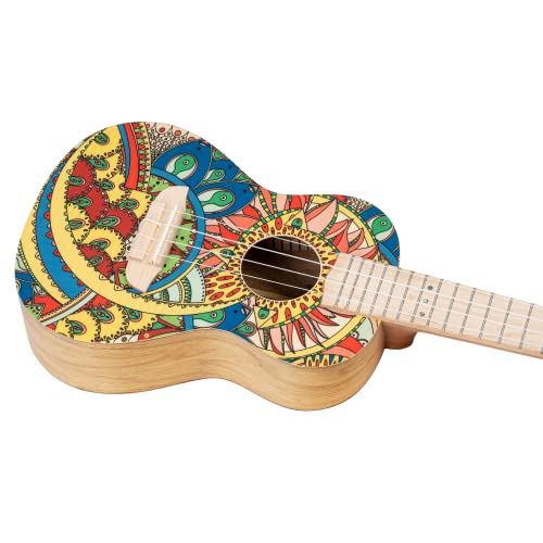 Ortega-Guitars-4-String-Art-Series-Concert-Ukulele-Right-handed-Mystic-India-custom-design-RUAR-MI